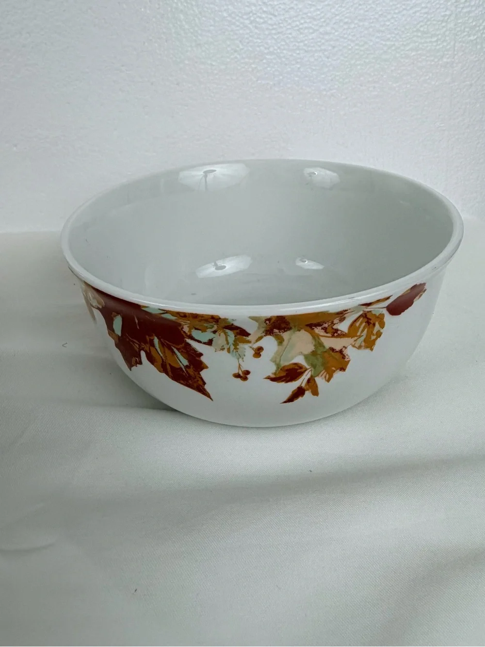 Royal Norfolk Autumn Leaves Fall Acorns Set Of 4 Soup Cereal Bowls
